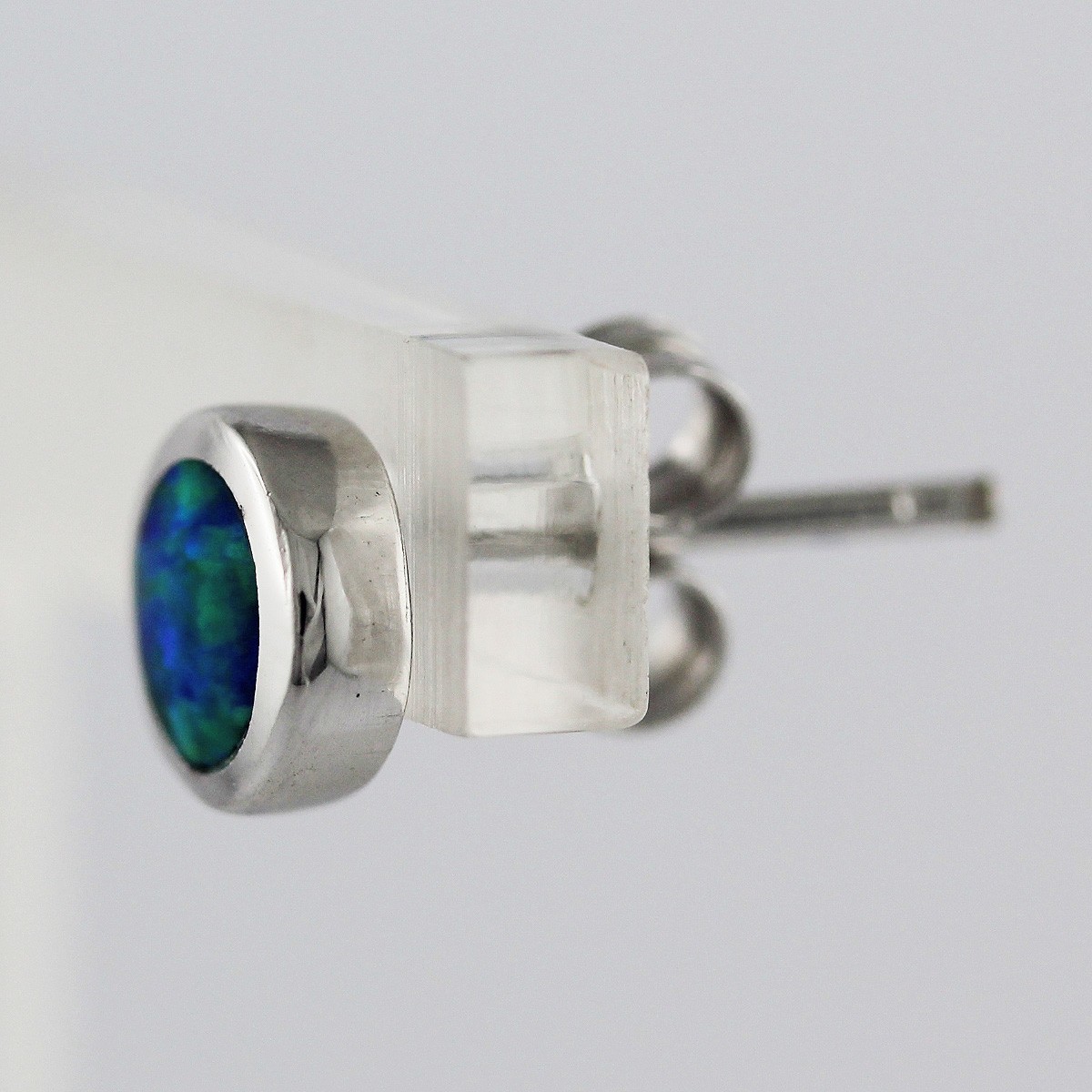 Ohrstecker 925 Sterling Silber Rhodiniert Mattiert 10