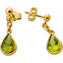 Echter Ohrschmuck Ohrringe Peridot Gelbgold Online Kaufen