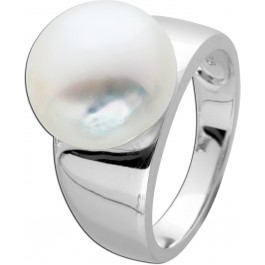 Damenring Ring Perlenring 925 Silber Perle Süßwasser Zuchtperle schlicht
