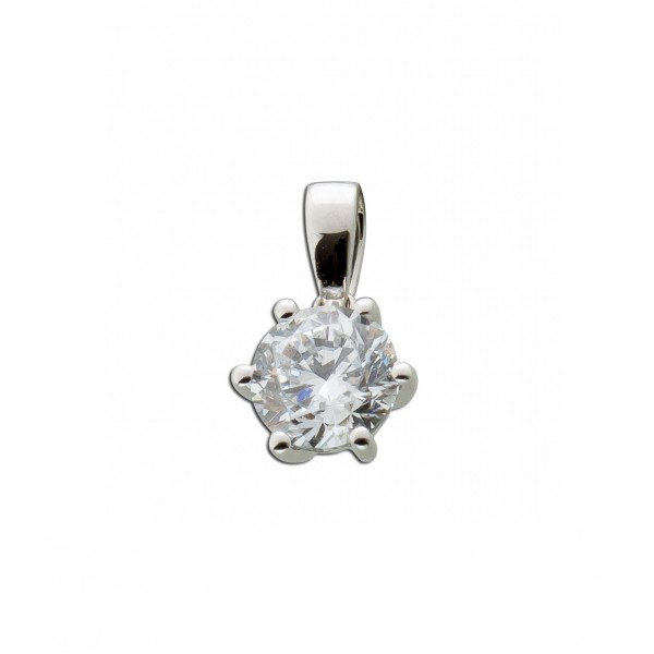 Solitär Anhänger 0,50ct Weißgold 585 14K Lab Grown Diamond 