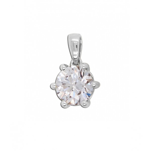 Solitär Anhänger 0.75ct F VSI Weißgold 585 14K Lab Grown Diamant 