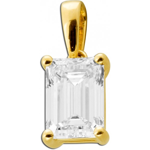 Diamant Anhänger Gold 585 14K Lab Grown Diamant 1.5ct IGI Zertifikat