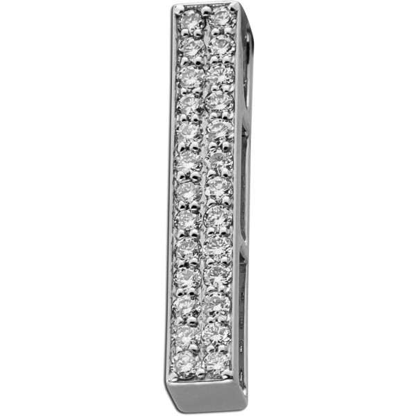 Brillant Anhänger Platin 950 Natur Diamanten 0.25ct