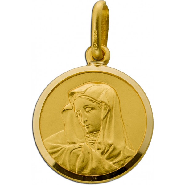 Maria Magdalena Anhänger Gold 750 18 Karat Goldmünze