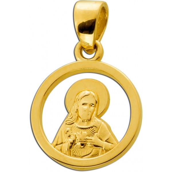 Heilige Maria Anhänger Gold 333 8 Karat