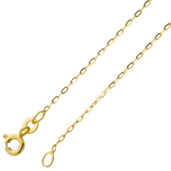 Anker Kette Gelbgold Gold duene 585/14kt Russische Halskette 1,0 mm 