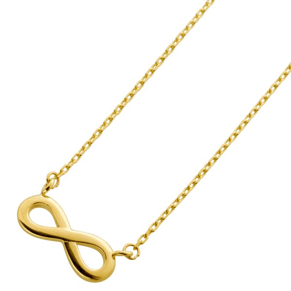 Infinity Ankerkette Gelbgold 333 8 Karat Unendlichkeitszeichen