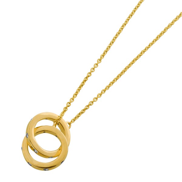 Infinity Collier Gold 333 8K Natur Diamanten 0.10ct