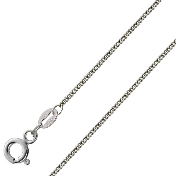 Platinkette Panzerkette  0.8mm 40 42 45cm Cuban Link Chain Platin 950