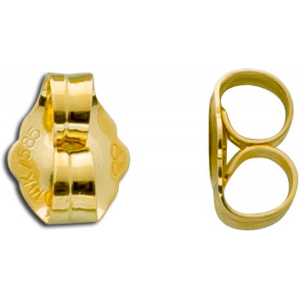 Ohrringe - Ohrmutter Paar 585 Gold hochglanzpoliert Verschluss