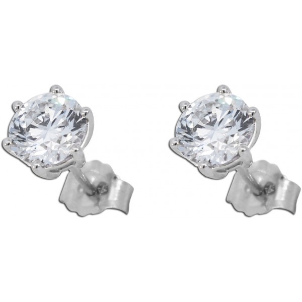 Solitär Ohrstecker 1.50ct F VSI Weißgold 585 14K Lab Grown Diamanten 