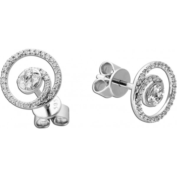 Brillant Ohrstecker Weißgold 585 14 Karat Diamanten 0.30ct 