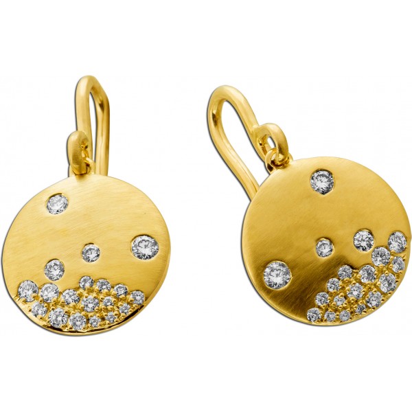 Diamant Ohrhänger Gold 585 14K Diamanten 0.30ct