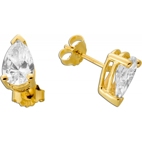 Diamant Ohrringe 2ct Gold 585 14K Lab Grown Diamanten IGI Zertifikat 