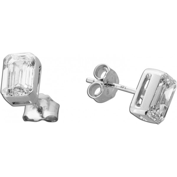 Diamant Ohrstecker 2ct Weißgold 585 14K Lab Grown Diamanten IGI Zertifikat