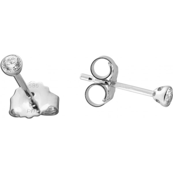 Diamant Ohrringe Weißgold 585 14K Lab Grown Diamanten 0.10ct