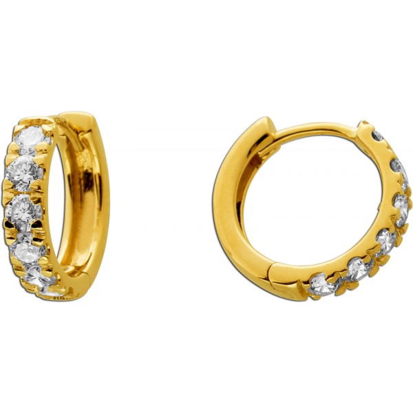 Diamant Creolen Gold 333 8K Lab Grown Diamanten 0.84ct