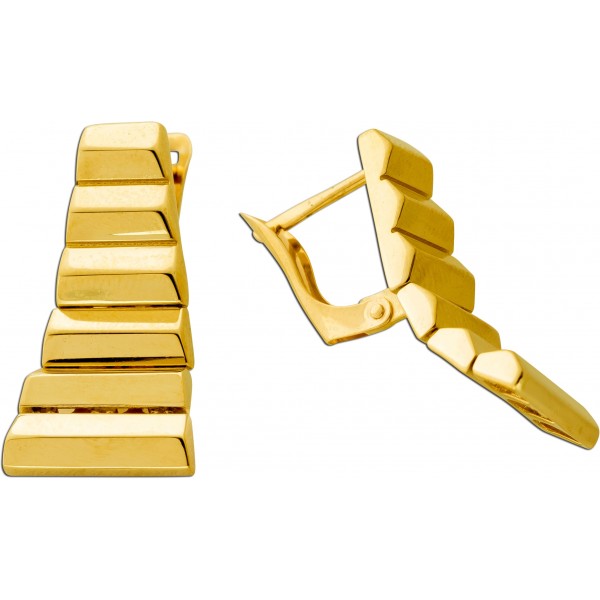 Ohrhänger Gold 333 8 Karat Treppen Design