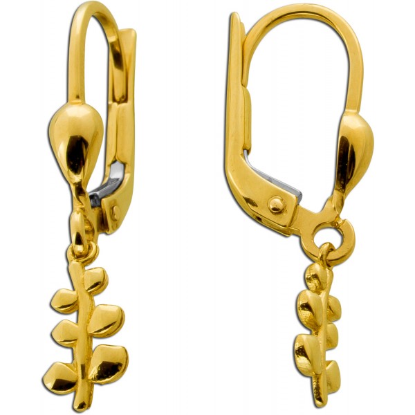 Ohrhänger Gold 333 8K bewegliche Ranken