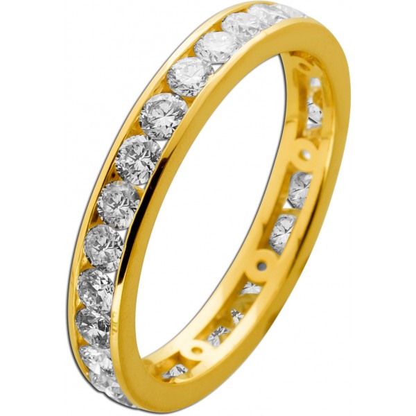 Memoire Alliance Ring Gold 585 14K  Lab Grown Diamanten 1.6ct