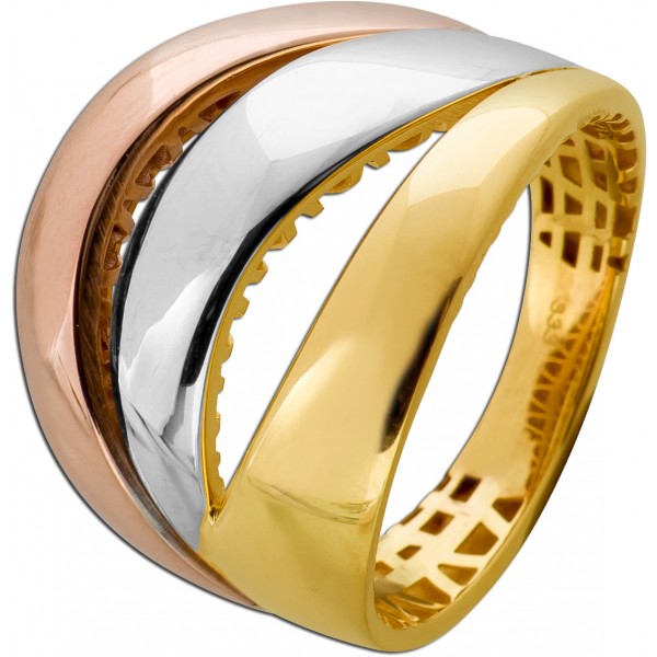 Trinity Ring Gold Weißgold Rosegold 333 8 Karat