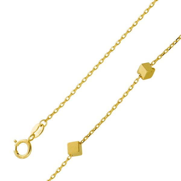 Cube Armband Gelbgold 333 8 Karat Würfel Design