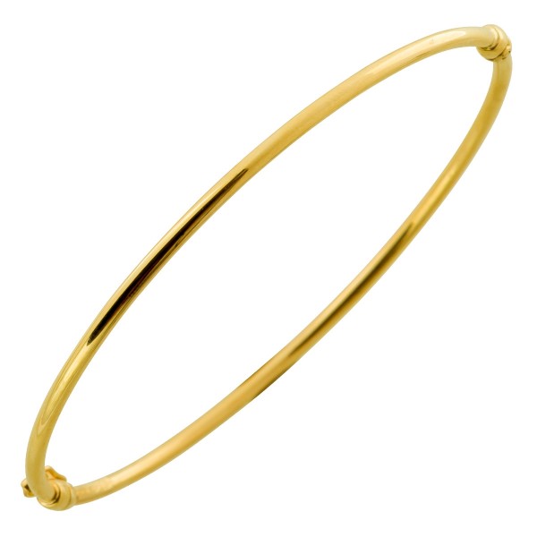 Armreif Gelbgold 585 14 Karat halbmassiv