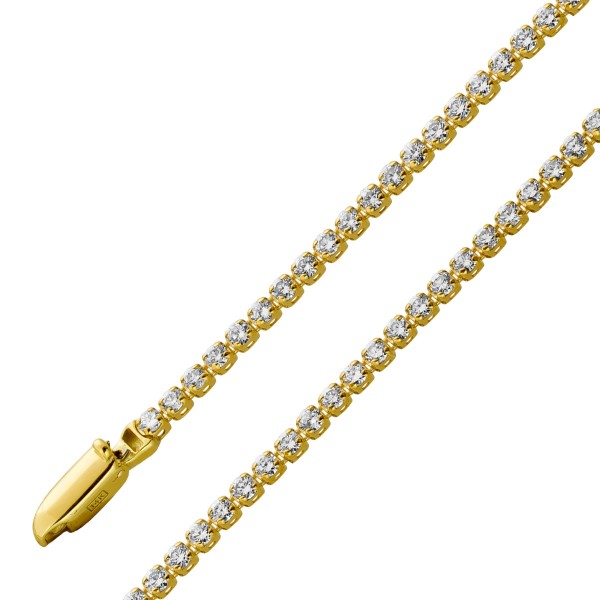 Tennis Armband 1,5ct Gold 585 14K Lab Grown Diamanten