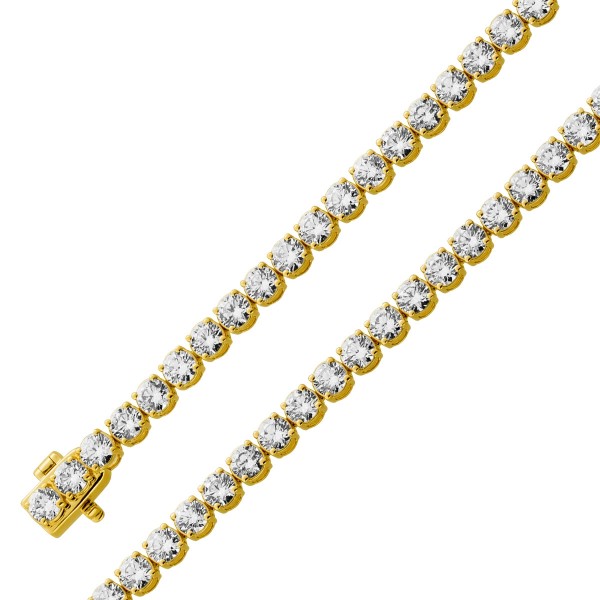 Tennisarmband Gold 585 14K Labor Brillanten 5.0ct