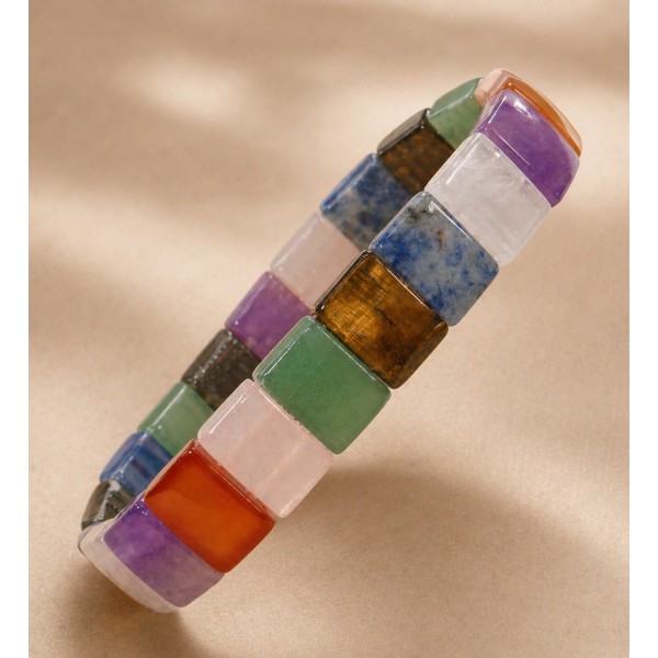 Armband Amethyst Lapislazuli Bergkristall Aventurin Rosenquarz Karneol Tigerauge Citrin