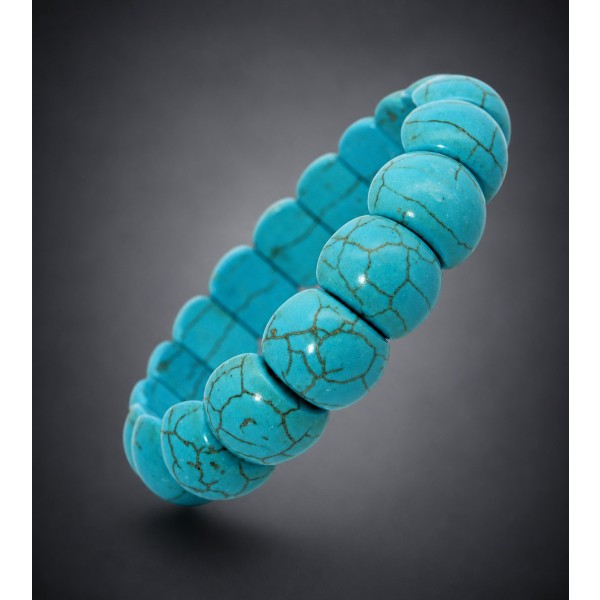 Türkis Armband helltürkisene Natur Edelsteine 190ct