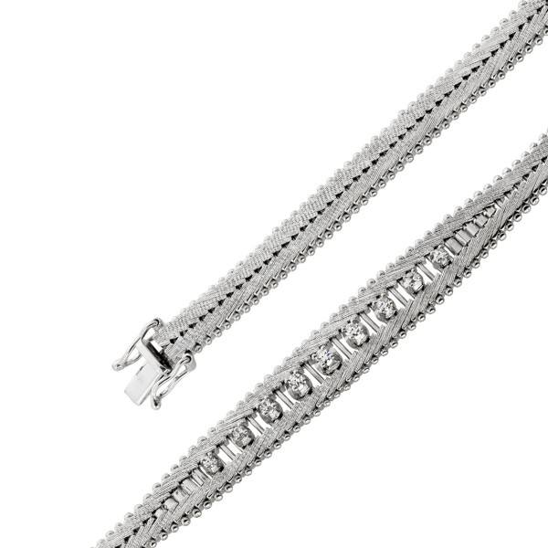 Diamant Armband Weißgold 585 14K Brillanten Antikschmuck