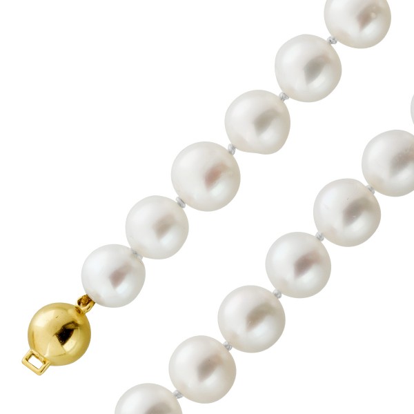 Perlenarmband Süßwasserperlen 8.8-8mm Gold 585 14K