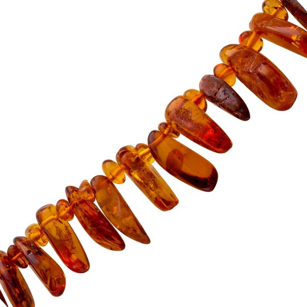 Bernstein Kette baltische Edelsteine cognac braun 560ct Antikschmuck