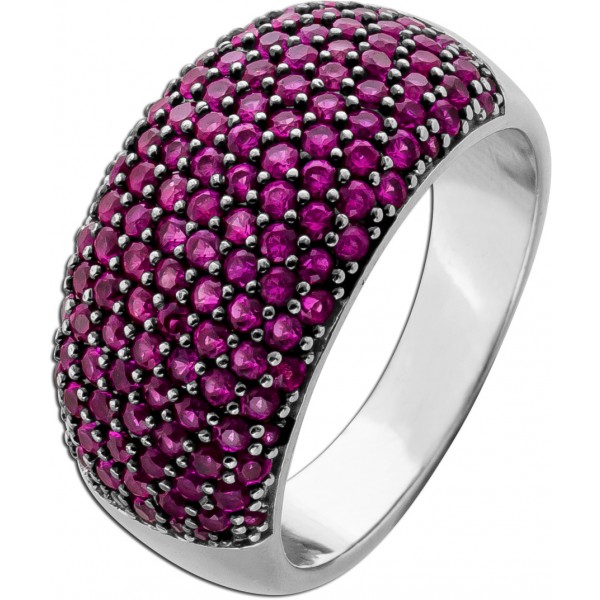 Rubinring Silber 925 rote Rubin Edelsteine 4.0ct 