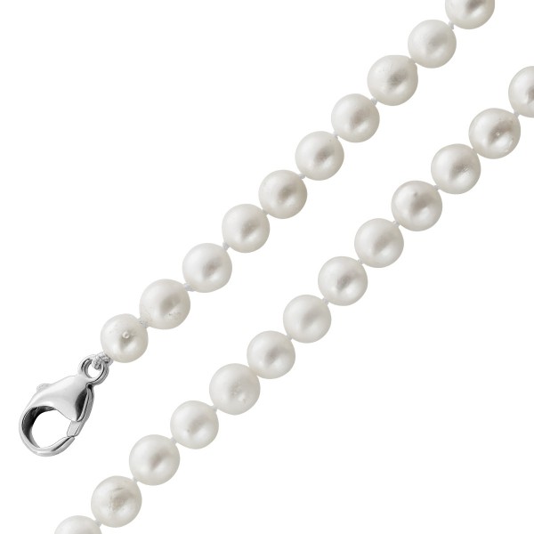 Perlenkette 88cm japanische Akoyaperlen 7-6.5mm