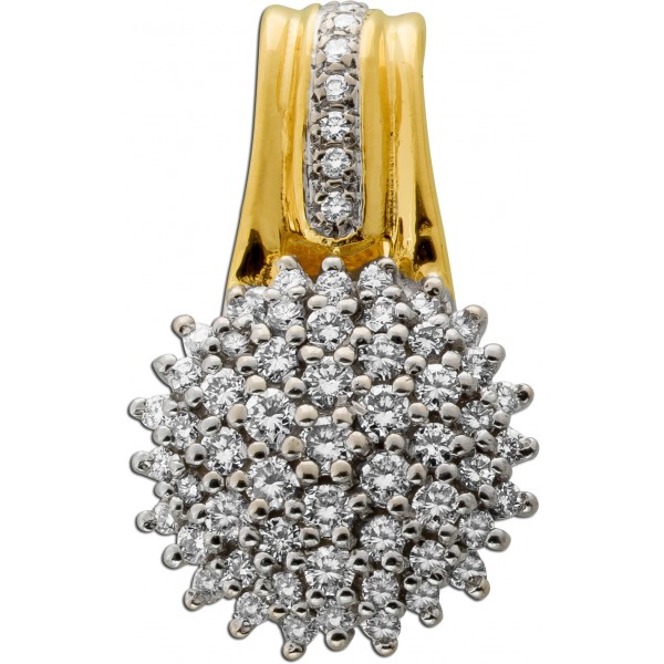 Brillant Anhänger Gold 585 14 Karat Brillanten 1.80ct