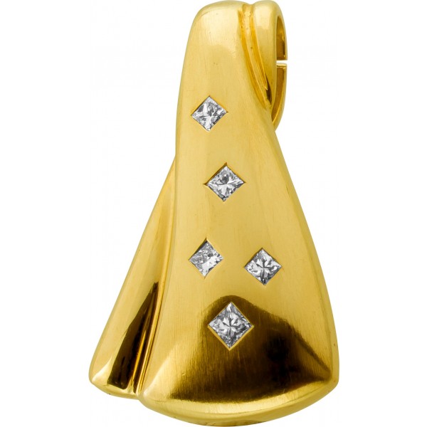 Diamant Anhänger Gold 585 14K Diamanten 0.50ct