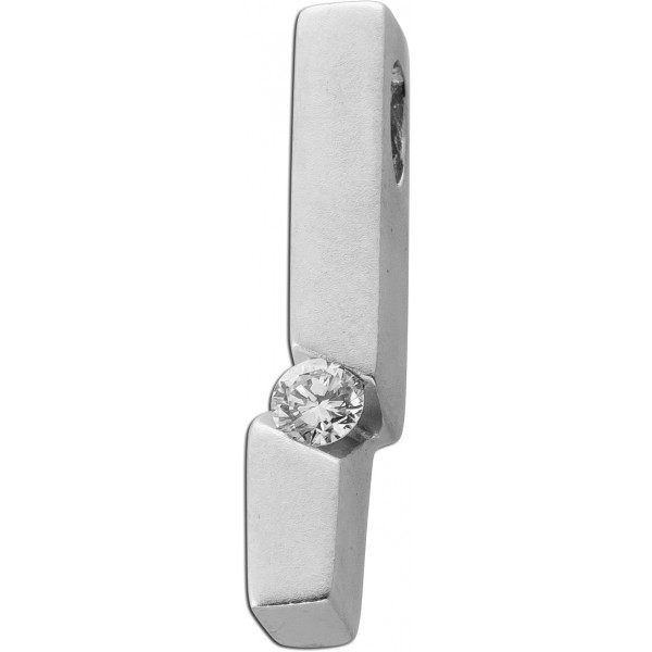Brillant Anhänger Weißgold 585 14K Brillant 0.15ct lupenrein