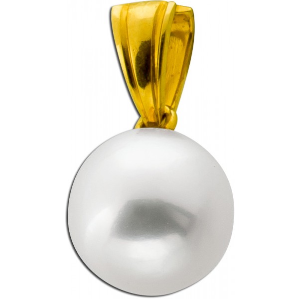 Perlen Anhänger Gold 333 8K Akoyaperle 8mm