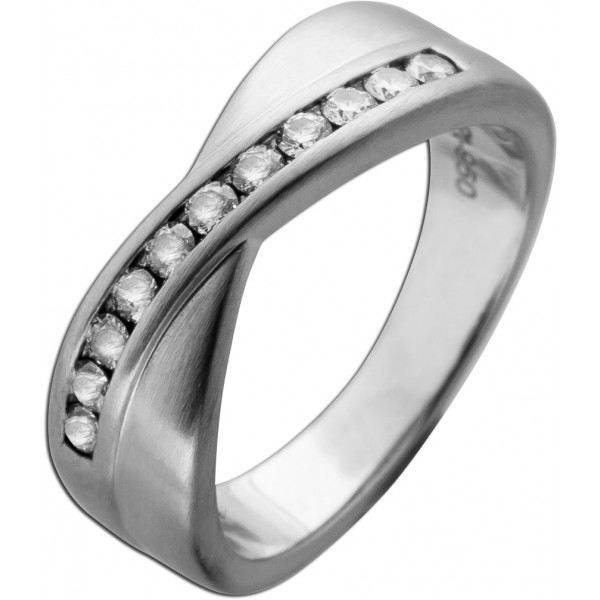 Diamantring Platin 950 Brillanten 0.33ct