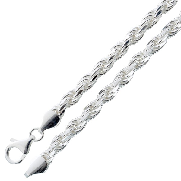 Herrenkette Kordelkette Halskette Armband Sterling Silber 925 poliert massiv gedreht rund_01