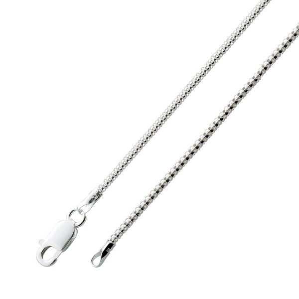 UNO A ERRE runde Popcornkette Silberarmband Brombeerarmband Brombeerkette Sterlingsilber 925/- 1mm_01