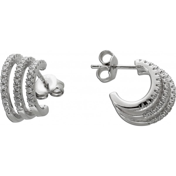 Ohrstecker Sterling Silber 925 weiße Zirkonia Diamantlook