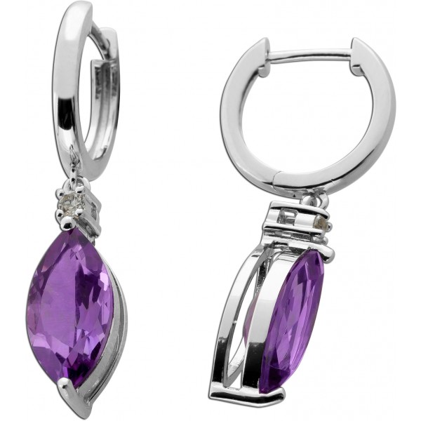 Amethyst Ohrringe Silber 925 nat. brasilianische Amethyste nat. Topase