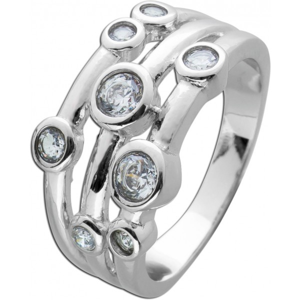Ring weißen Zirkonia Steinen Silber 925 Damen Ring Ring weißen Zirkonia Steinen Silber 925 Damen Ring 1