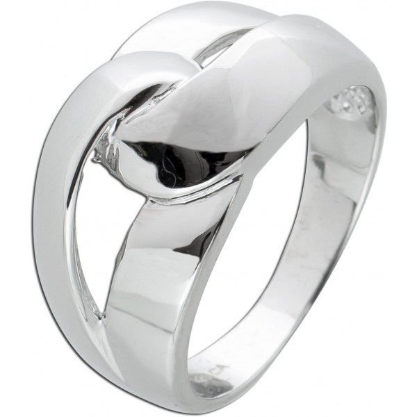 Knoten Ring Silber 925 geflochtenen Design Damenschmuck 1