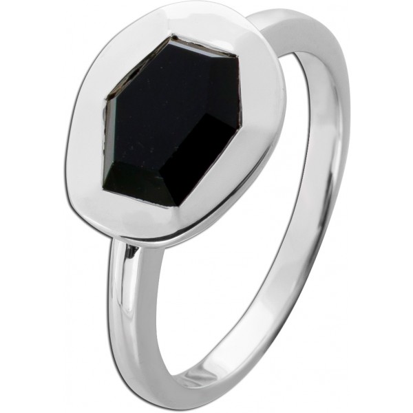 Onyx Ring Silber 925 nat schwarzer Onyx Edelstein 2.75ct