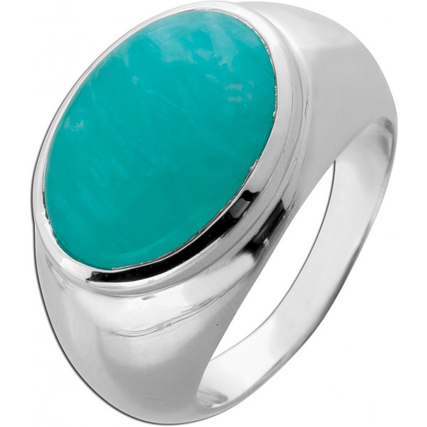Amazonit Ring 925 türkisener nat Amazonit Edelstein 8.2ct