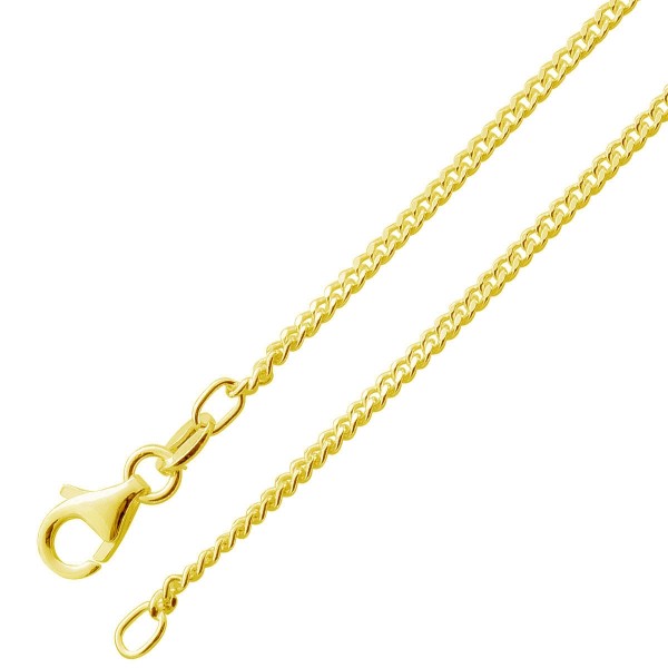 Panzerkette 1.4mm Silber Gold vergoldet